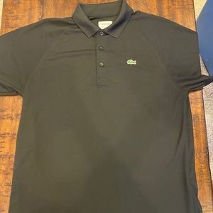 Men’s Black Lacoste Polo